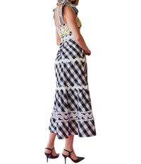 Celia B - Jade Vichy Midi Dress