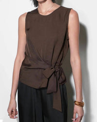 Greylin - Lola Sleeveless Side Tie Blouse