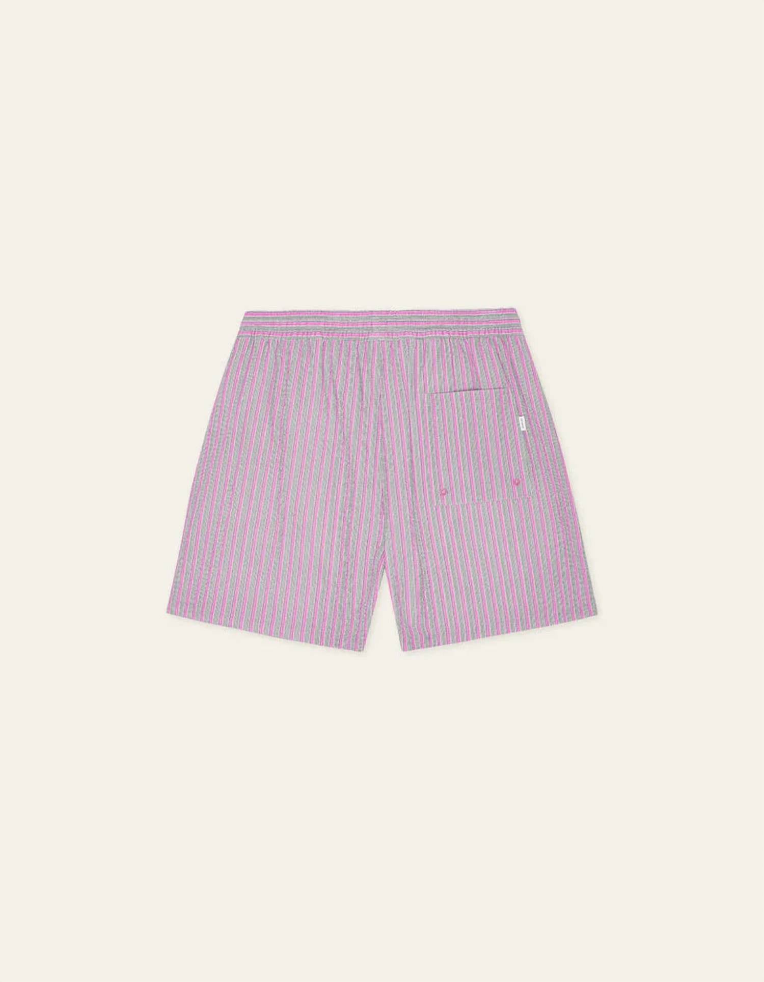 Les Deux - Stan Stripe Seersucker Swim Shorts