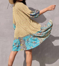 Ces Femme - Crocus Tie Front Dress