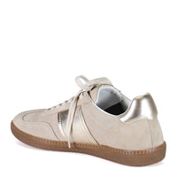 DIBA True Women's This Tie Lace-up Suede Sneakers in shell platino - women's sneaker - view 6