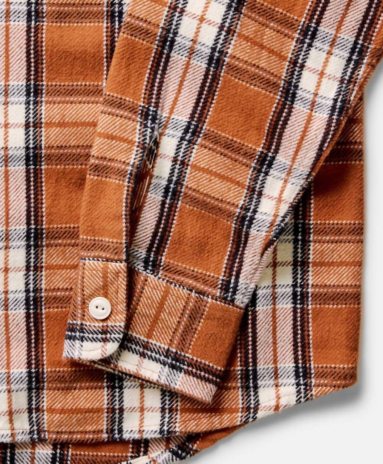 Taylor Stitch Crater Long Sleeve Button Down Shirt in brick plaid - women's shirt - view 5