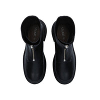 STUART WEITZMAN Women's Charli Zip Sport Leather Boots in black - women's shoe - alternate view