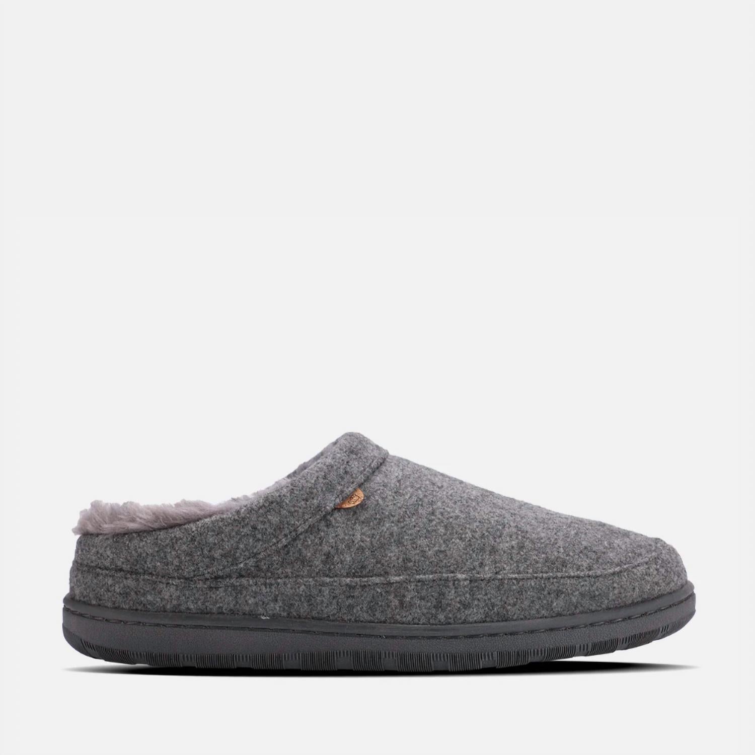 Lamo Men's Julian Clog Ii Slipper in grey wool - men's loafer