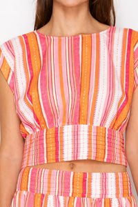 Meet Me In Santorini - Sirocco Stripe Set
