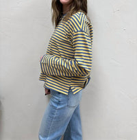 MOD REF The Jessie Top in blue yellow - women's long sleeve top - view 5