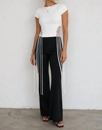 Akalia - Leona Fringe Top