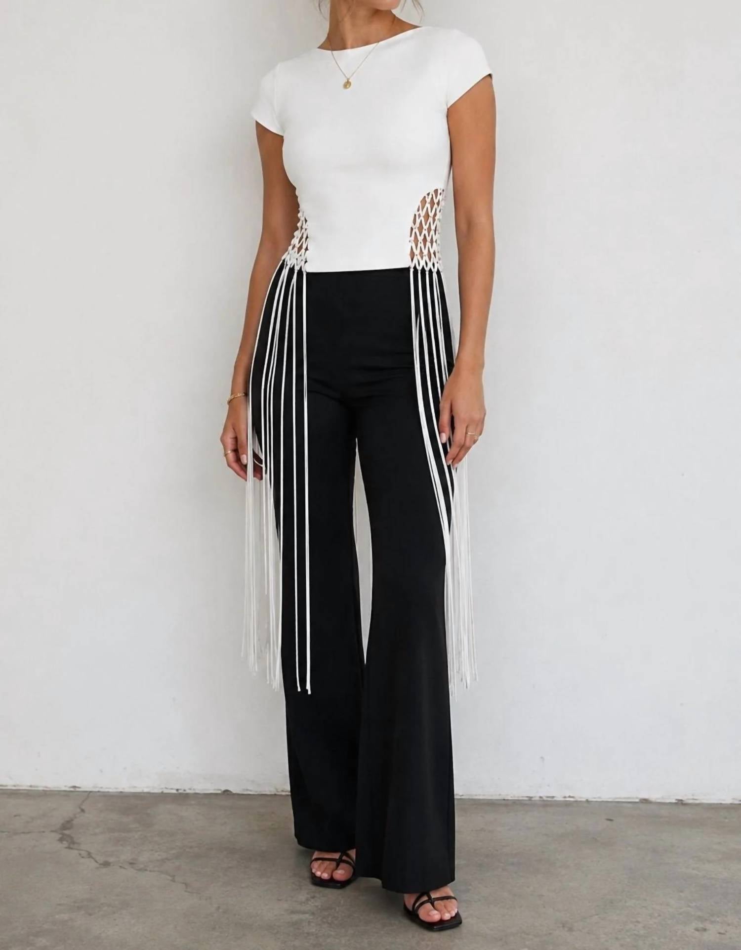 Akalia - Leona Fringe Top