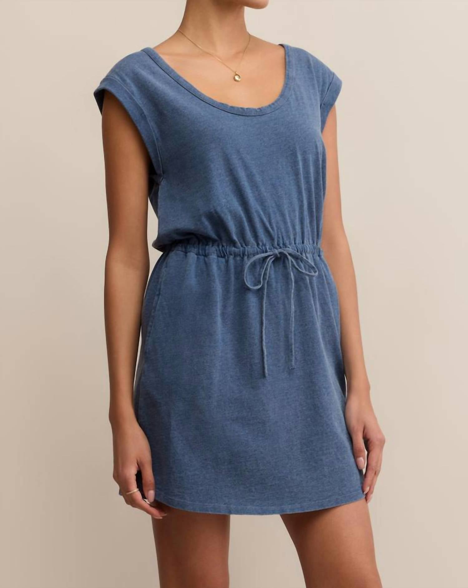 z supply authentic denim mini dress Z Supply Angel Eyes Denim Mini Dress Reign Boutique