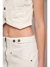 Hidden - Cropped Fitted Vest