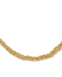 Kendra Scott Women's Gabriella Braided Chain Necklace in gold - women's jewelry - detail view