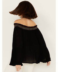 Panhandle - Off The Shoulder Smocked Top