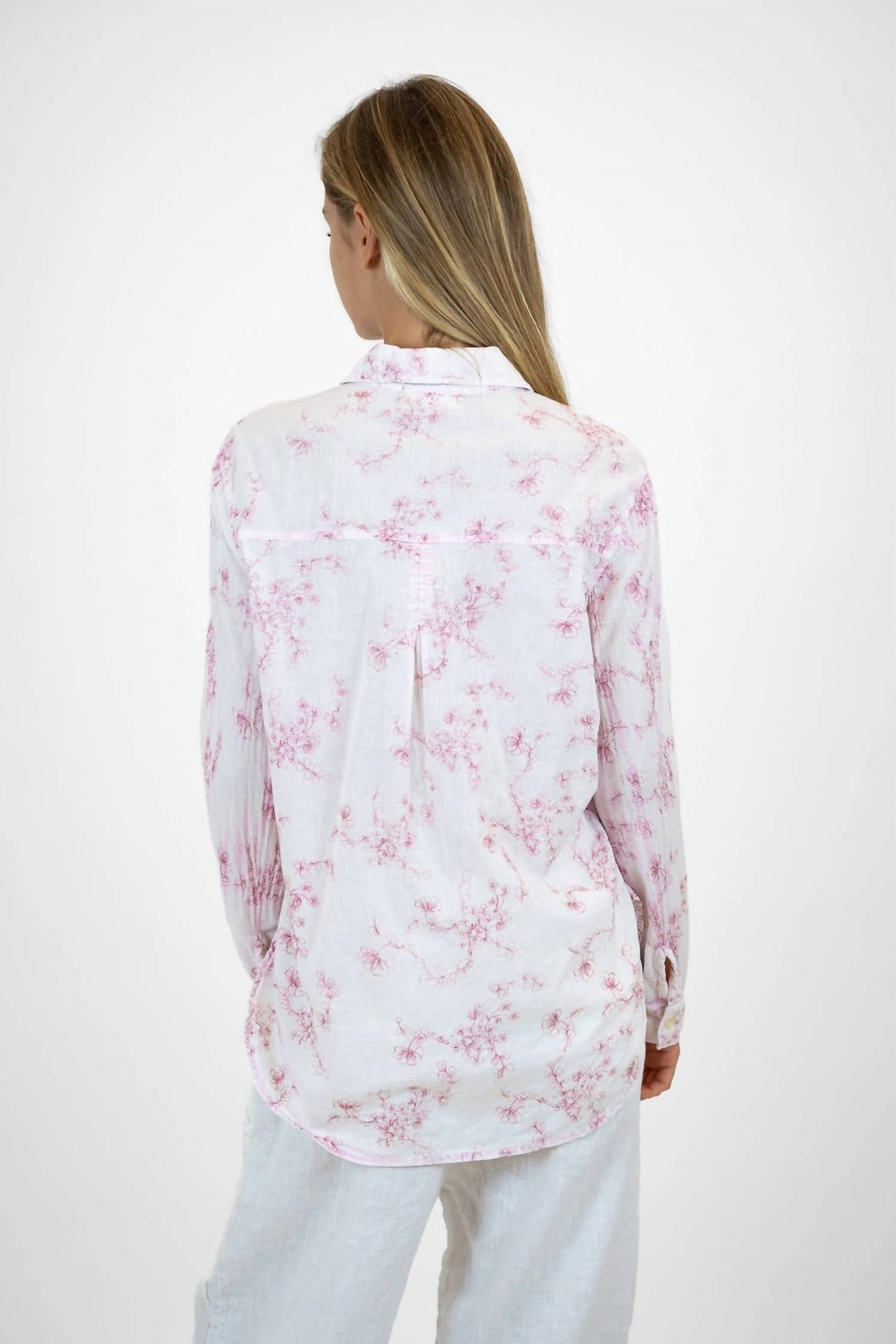 Trove - Clara Embroidery Cotton Shirt