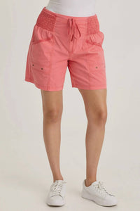 Xcvi - Greta Poplin Smocked-waist Short