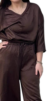 Little Daisy Closet - Satin Two-piece Set