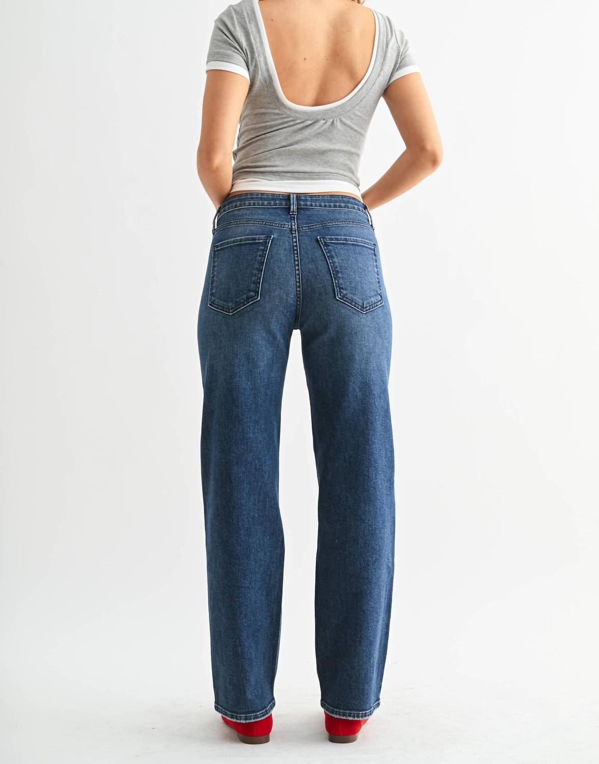 Just Black Denim - Stretchy Straight Jeans