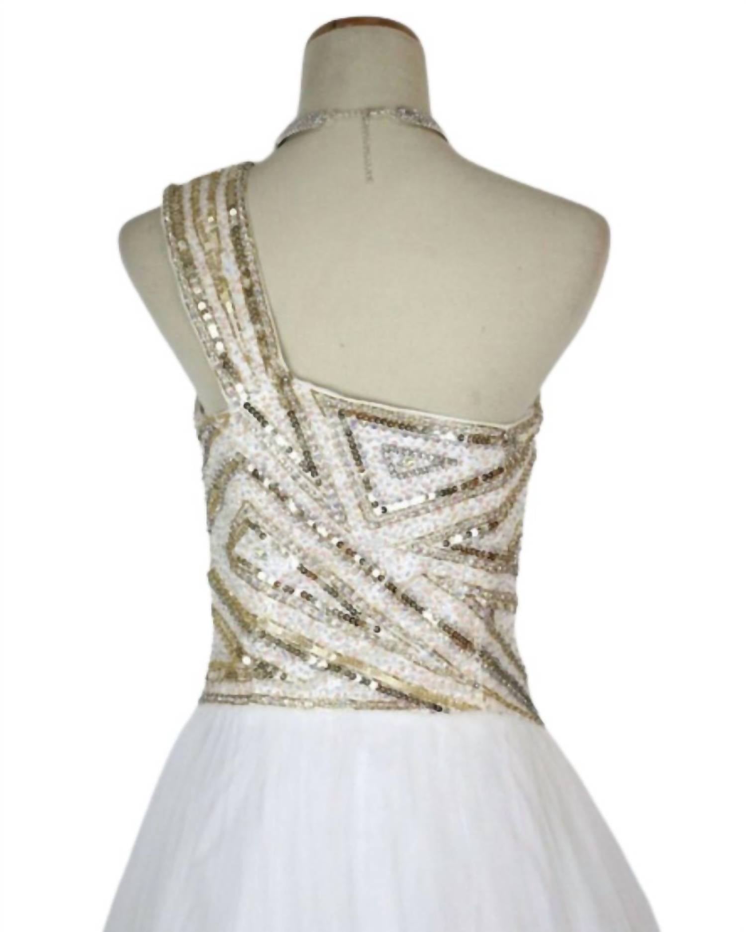 Terani Couture - One Shoulder Sequin Prom Dress
