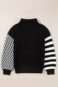 Aapparella - Checkmate Waffle Knit Sweater