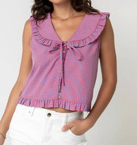 Wishlist - Peter Pan Collar Sleeveless Blouse