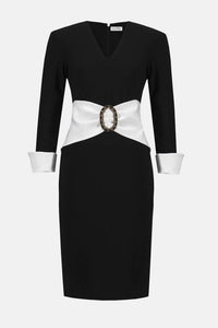 Joseph Ribkoff - SILKY STRETCH TAFFETA SHEATH DRESS