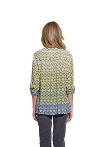 Multiples - Tie Waist Button Front Shirt