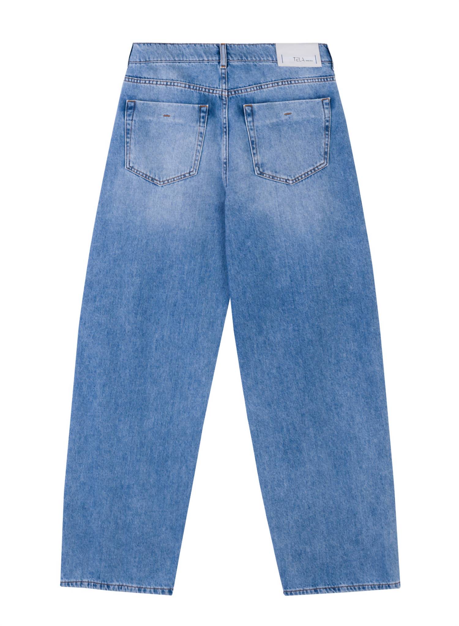 Tela - Light Wash Denim Barrel Pant
