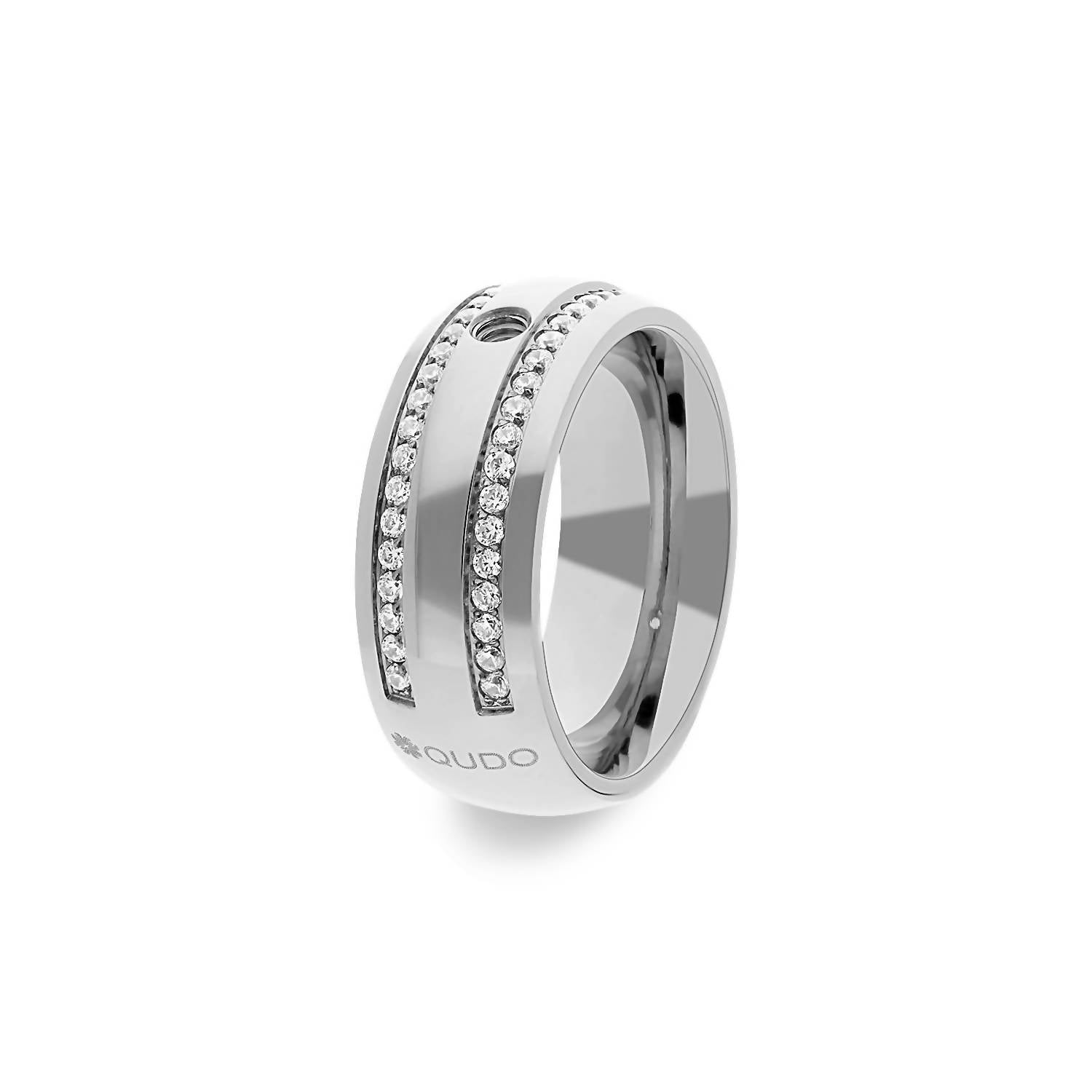 Qudo Women's Basic Lecce Ring in silver - women's jewelry