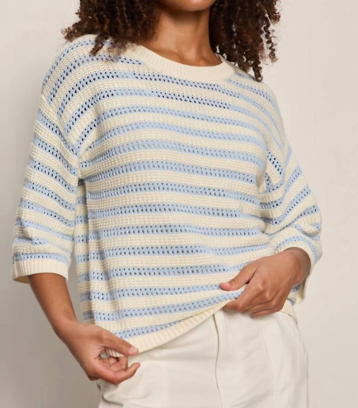 Sanctuary Ellie Sweater Tee Top in blue aura - women's sweater
