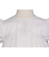 Little Things Mean a Lot Kid's Victorian Style Christening Baptism Gown in white - kids' dress - detail view