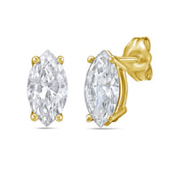 Diana M Jewels - 1.00 Ct Lab Grown Diamond Marquise Studs Earrings