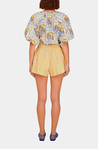 Olivia By Livro - Rowie Relaxed Fit And Striped Pattern Short