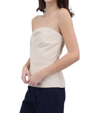 Iris Setlakwe - Leather Bustier Strapless Top