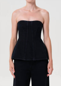 Agolde - Lara Sleeveless Denim Corset Top