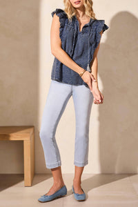Tribal - Frill Sleeve Blouse