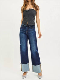 Risen - High Rise Wide Cuff Jeans