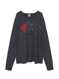 Boys Lie - Women's Caitlyn Coded Thermal Long Sleeve Sweatshirt