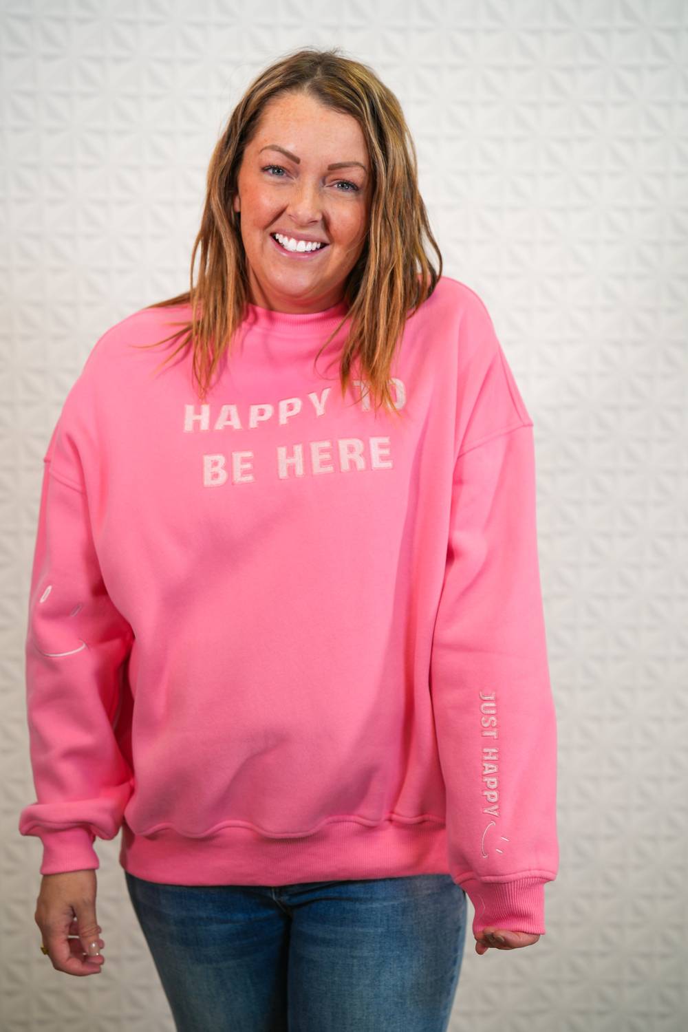 Sunkissed Coconut - I Am Just Happy To Be Here Sweatshirt