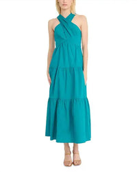 Donna Morgan - Halter Tiered Maxi Dress