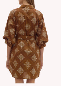 entro Millie Dress in brown - women's dress - view 4