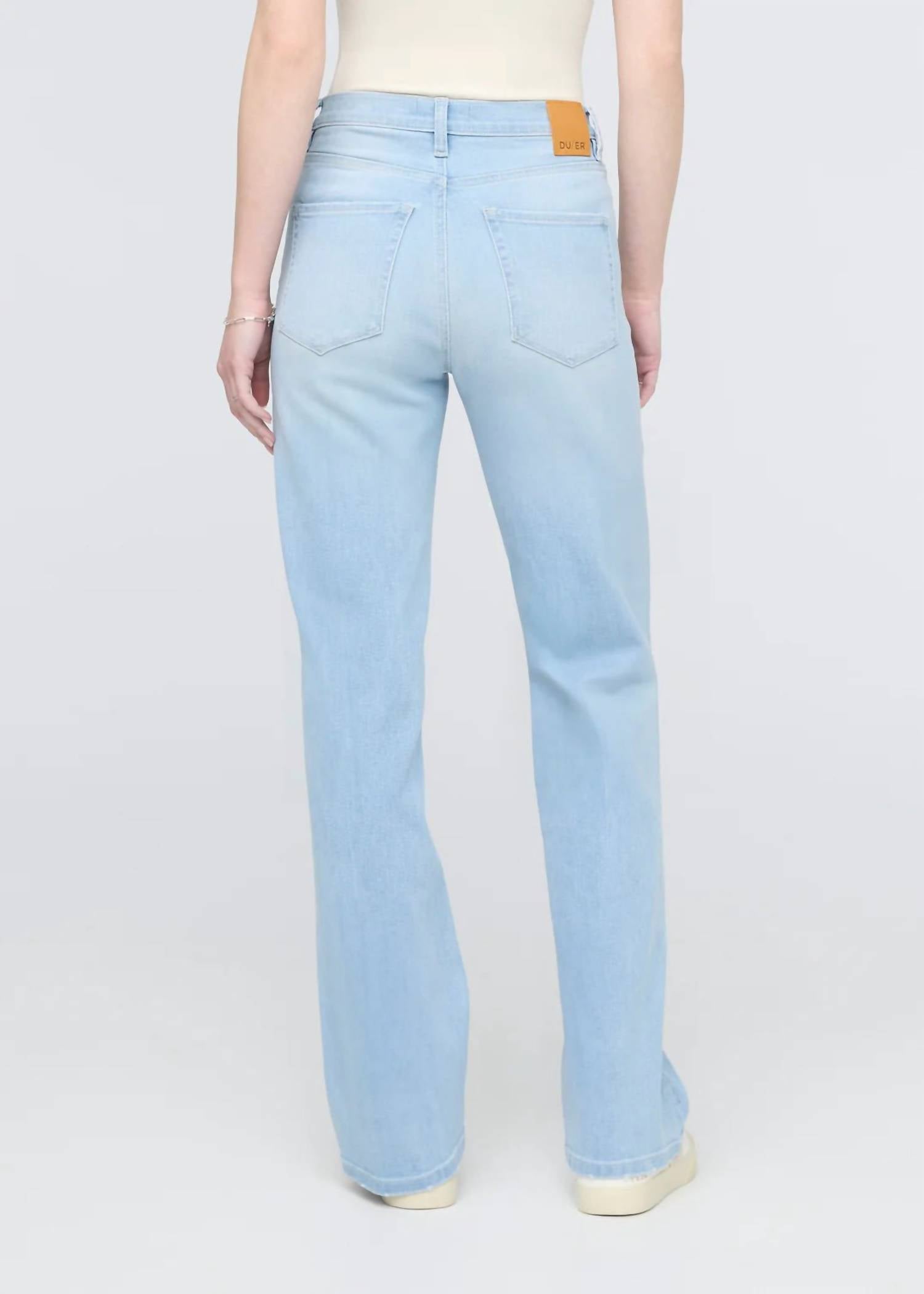 Duer - Performance Denim High Rise Straight Jeans