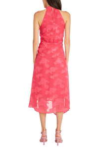 Maggy London - Halter Asymmetrical Hem Floral Dress