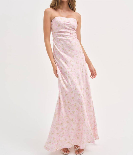 For Love & Lemons - Carla Floral Strapless Maxi Dress