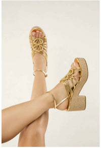 Love Rio - Women's Marigold Strappy Rope Wedge