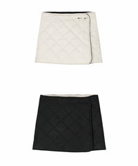 Posherd - Logo Quilted Reversible Padded Wrap Skirt