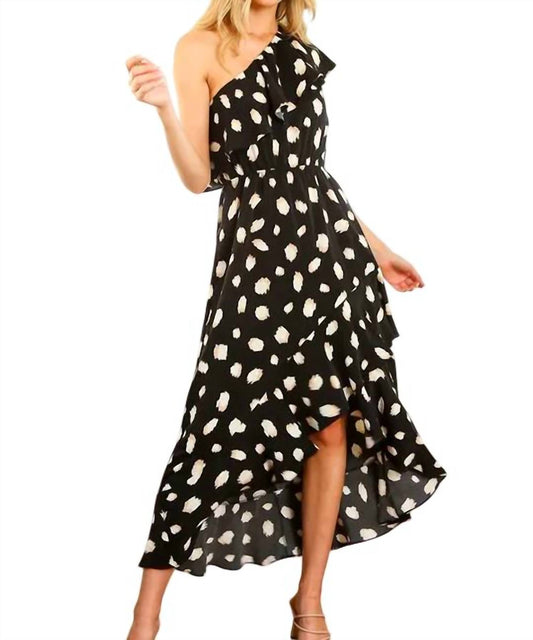 Vine & Love - One Shoulder Ruffle Dress