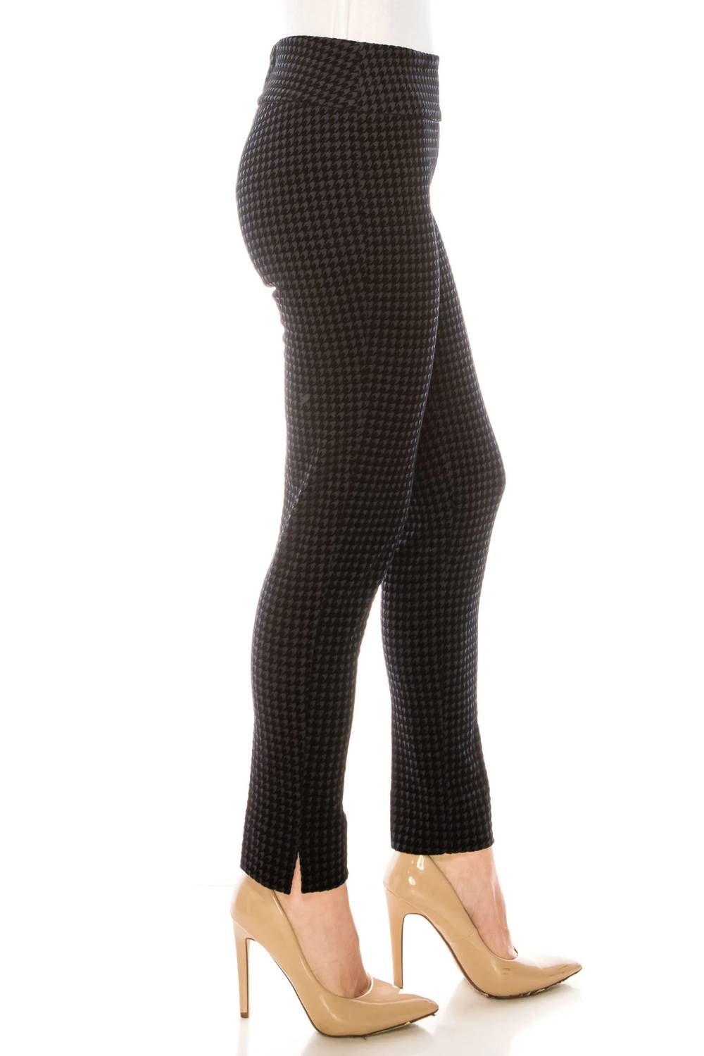 Zac & Rachel - Printed Velvet Ankle Pull-on Pants