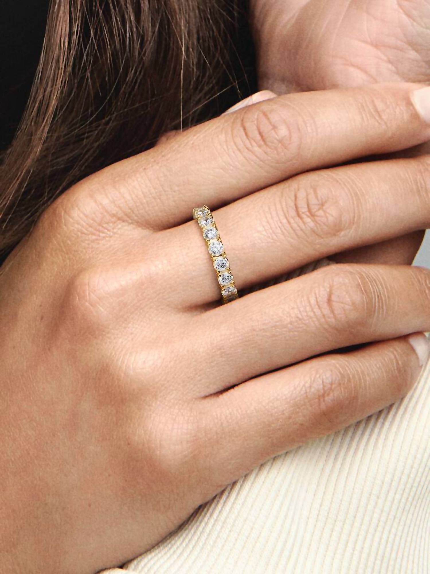 Pandora - Women's Sparkling Row Eternity Ring