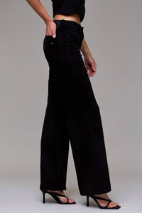 Hidden - Suede Stretch Comfort Flare Pants