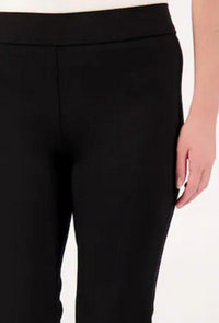 Elliott Lauren Ponte Pull On Bootcut Pant in black - women's pants - detail view