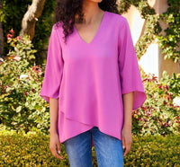 Karen Kane - Bracelet Sleeve Asymmetric Top